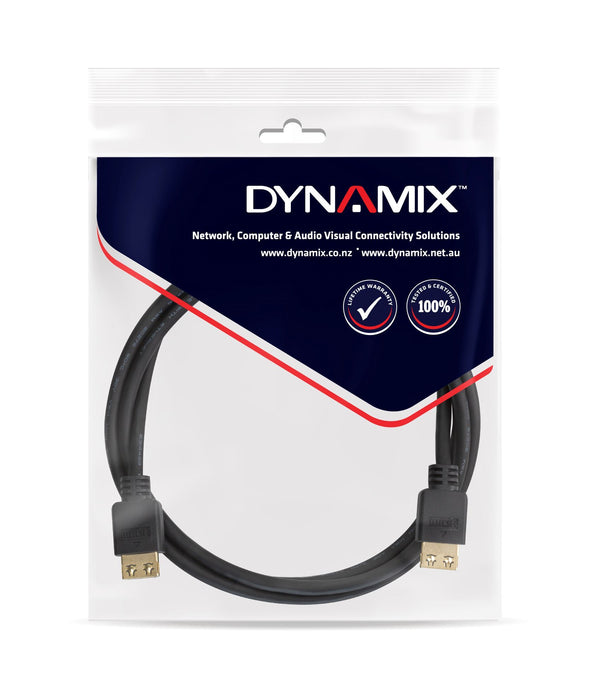 DYNAMIX 12.5M HDMI High Speed Flexi Lock Cable with Ethernet. Max Res: 4K2K@30Hz