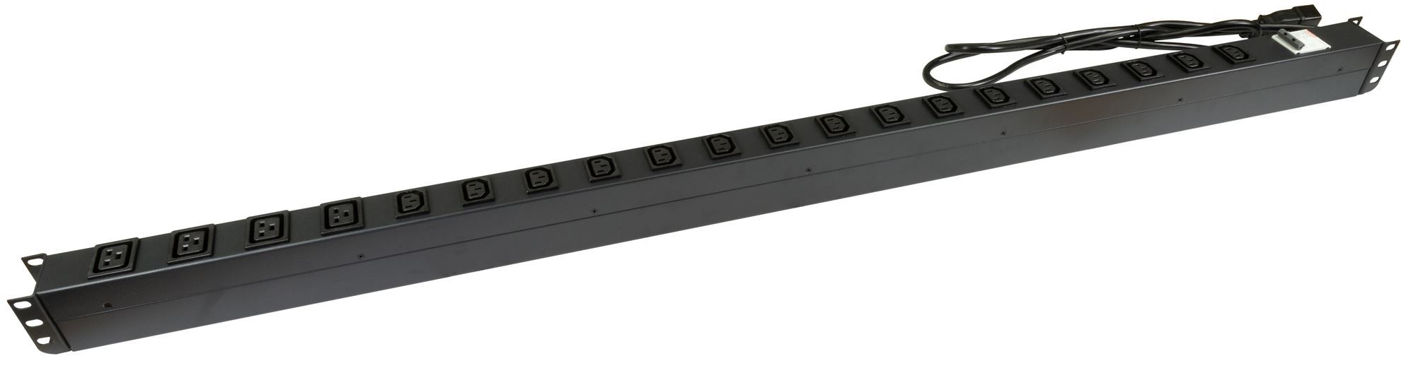 DYNAMIX 20 Outlet Vertical Power Rail (16x 10A IEC C13 & 4x 16A IEC C19). with