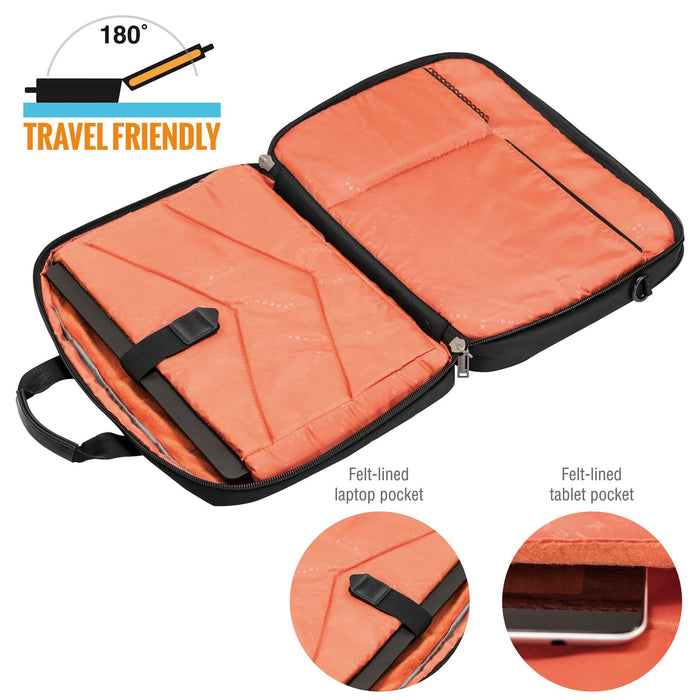 EVERKI Flight Laptop Briefcase 16'' , Checkpoint friendly design, Felt-lined iPa