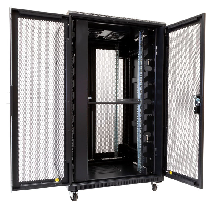 DYNAMIX 27RU Server Cabinet 1000mm Deep (800 x 1000 x 1410mm) Includes 1x Fixed