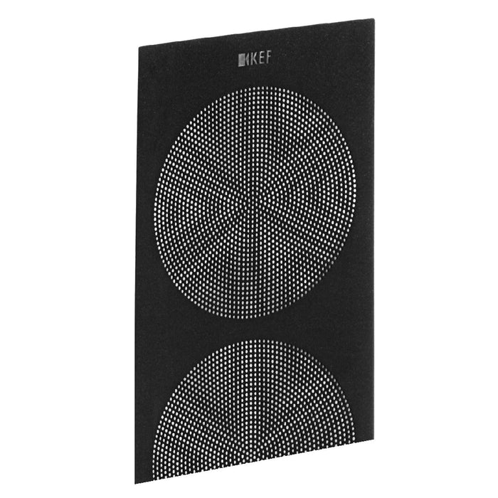 KEF Microfibre Grilles to fit KEF R7. Colour - Black. SOLD AS A PAIR