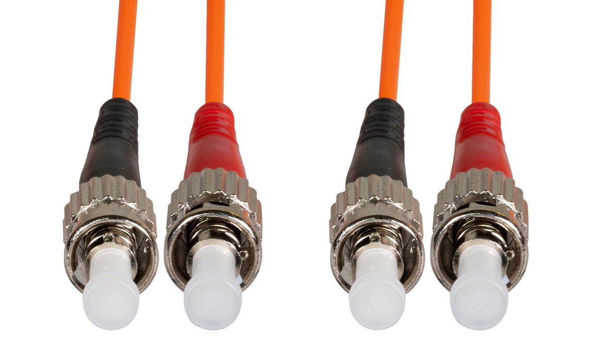 DYNAMIX 15M 62.5u ST/ST OM1 Fibre Lead (Duplex, Multimode) Orange LSZH Jacket