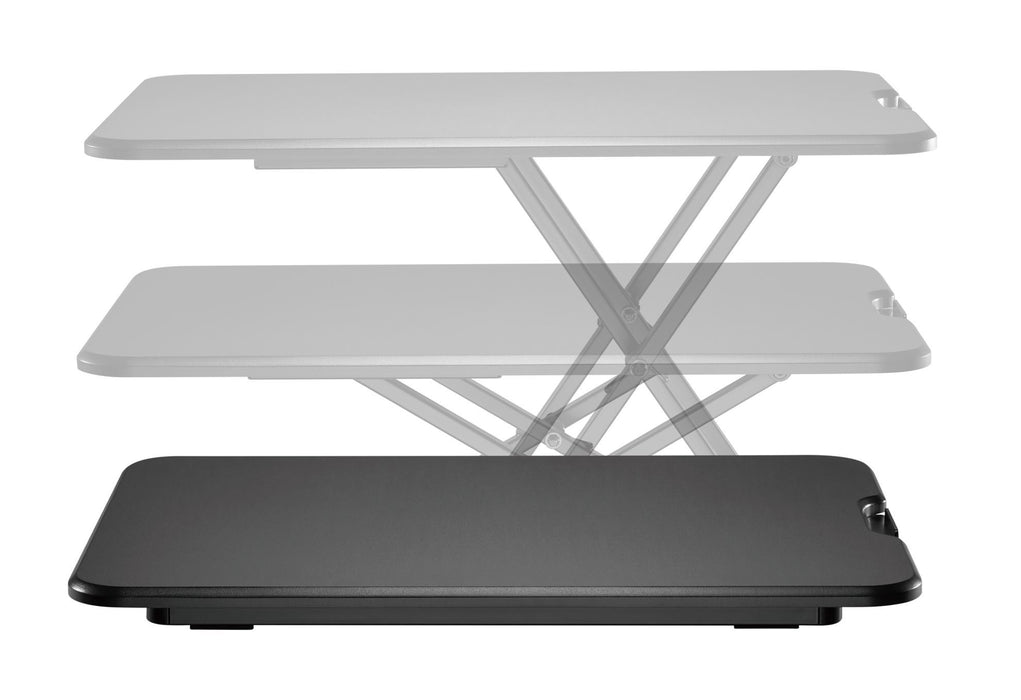 BRATECK Ultra-Slim Desktop Sit-Stand Workstation. Height adjustable 45-405mm, Wo