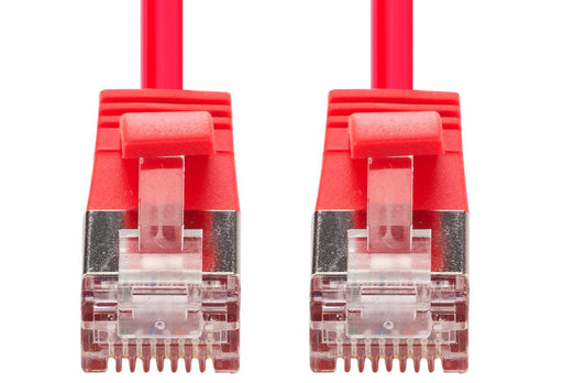 DYNAMIX 3m Cat6A S/FTP Red Ultra-Slim Shielded 10G Patch Lead (34AWG) with RJ45