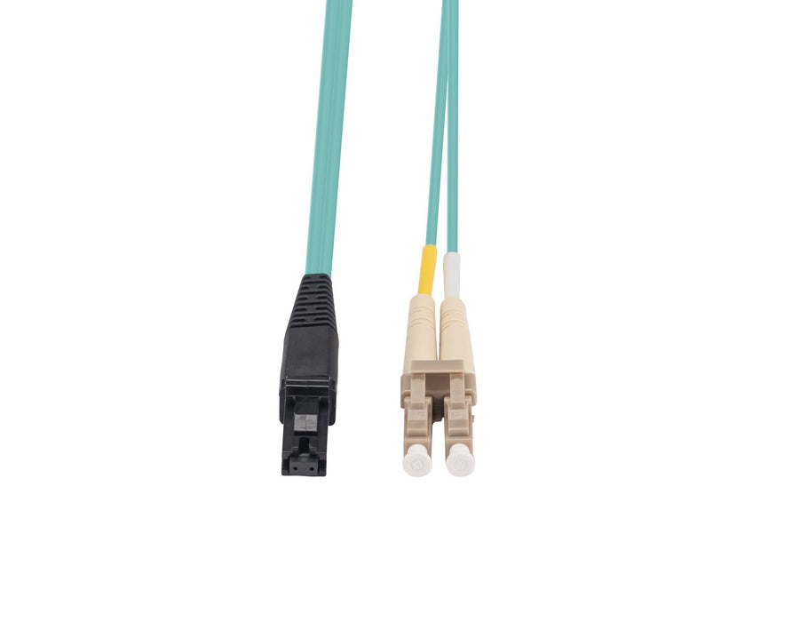 DYNAMIX 5M 50u LC/MT-RJ OM3 Fibre Lead (Duplex, Multimode) Aqua LSZH Jacket