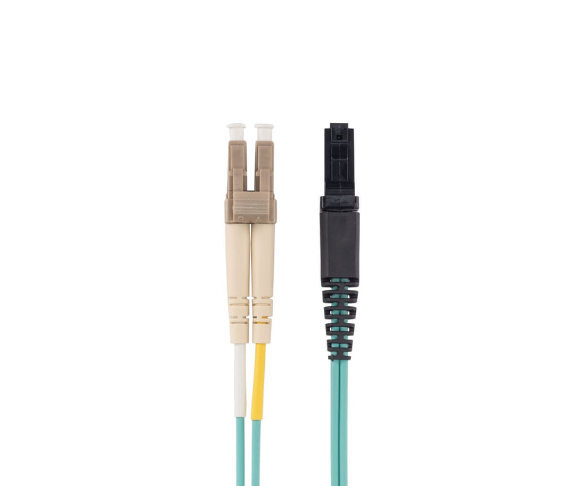 DYNAMIX 5M 50u LC/MT-RJ OM3 Fibre Lead (Duplex, Multimode) Aqua LSZH Jacket