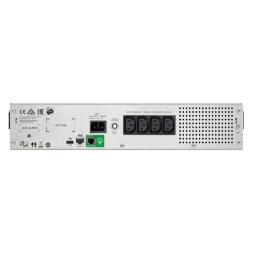 APC Smart-UPS 1500VA (900W) 2U Rack Mount. 230V Input/Output. 4x IEC C13 Outlets