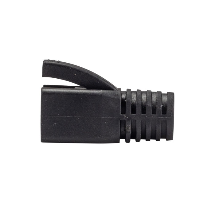 DYNAMIX Strain Relief Boot, OD: 7.5mm, Colour Black. 20 Pack. Suited for Cat6A S