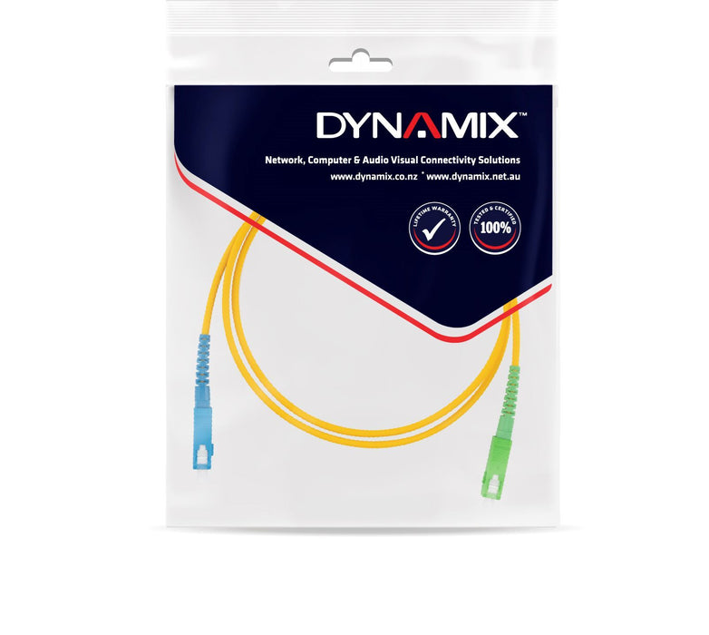 DYNAMIX 1M 9u SCAPC/SC Simplex Single Mode G657A1 Bend Insensitive Fibre Lead