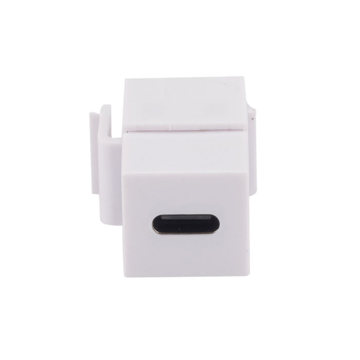 DYNAMIX USB-C 3.1 Keystone Jack Female to Female Connectors. White Colour.