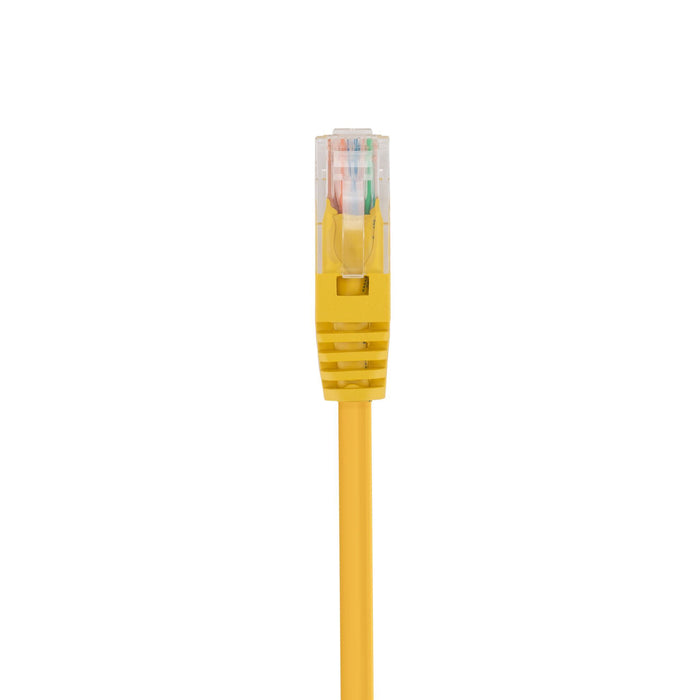 DYNAMIX 7.5m Cat5e Yellow UTP Lead (T568A Specification) 100MHz 24AWG Slimline M