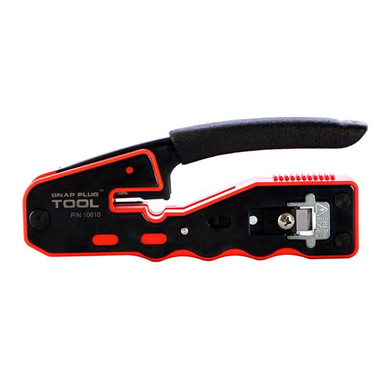 DYNAMIX Compact Push Through Crimper with Built-in Stripping & Cutting Blade. Bu