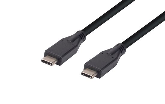DYNAMIX 1M, USB 3.1 USB-C Male to USB-C Male Cable 5V/3A. Transfer Speed Gen2