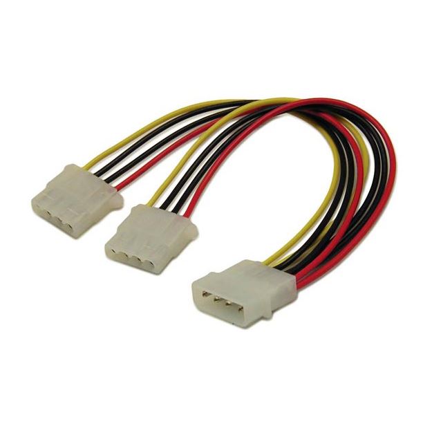 DYNAMIX 0.14m Internal Drive Power Splitter Cable (1x 5.25'' to 2x 5.25'')