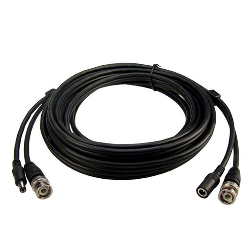 DYNAMIX 15m BNC Male to Male with 2.1mm Power Cable Male/Female. 75ohm Cable