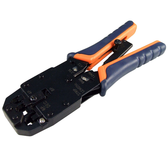 HANLONG RJ45/RJ12/RJ11R RJ14/DEC Modular Crimping Tool. Professional Series Incl