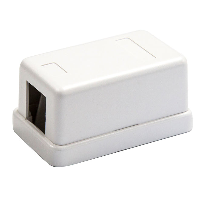 DYNAMIX 1 Port Unloaded Keystone Wall Mount Enclosure Dims: 60x40x30mm