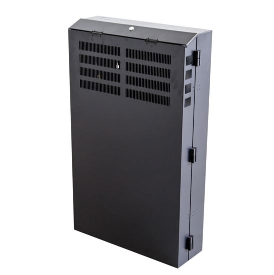 DYNAMIX 4RU Vertical Wall Mount Cabinet with 2RU Horizontal Mounting Rails. (650