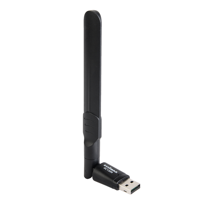 EDIMAX AC1200 Wireless Dual-Band USB-A Adapter. 802.11ac Standard, Supports USB