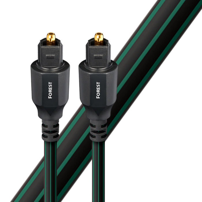 AUDIOQUEST Forest 3M Optical cable. Low-Dispersion Fiber. Jacket - green - black