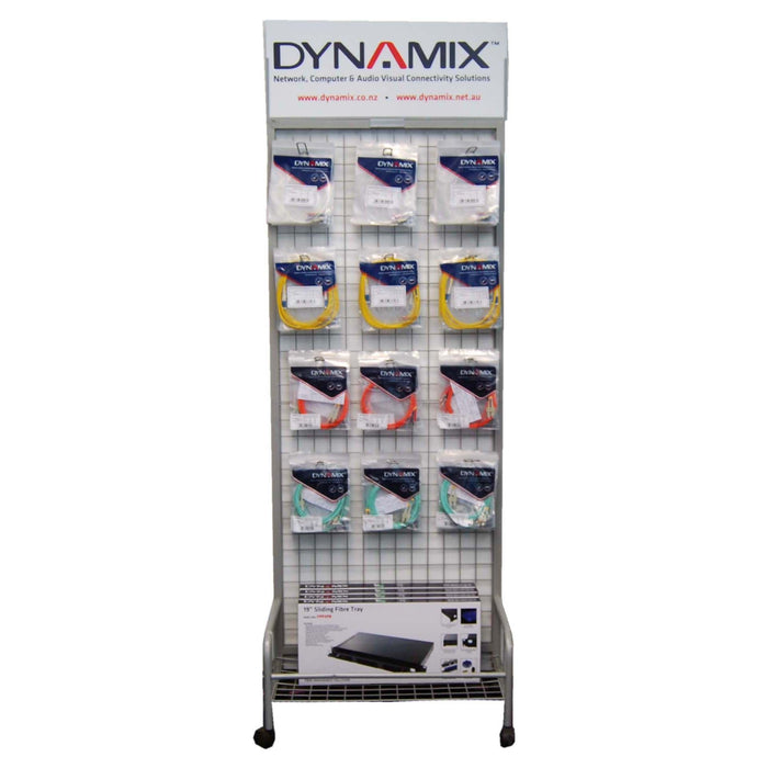 DYNAMIX Retail Point of Sale Stand. Dimensions: 2030mm High (includes header), 7