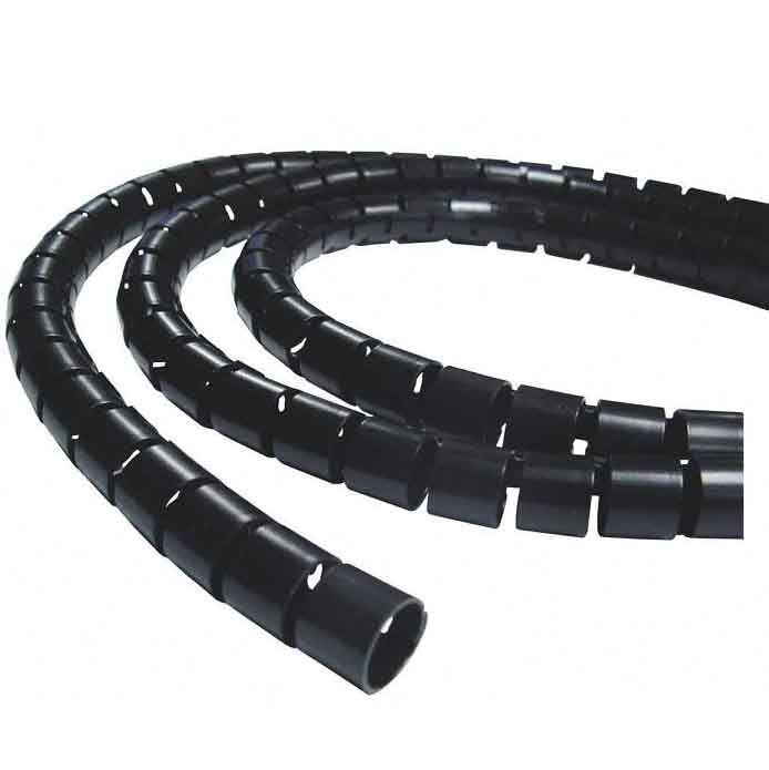 DYNAMIX 20mx15mm Easy Wrap - Cable Management Solution, Bulk Packed Black