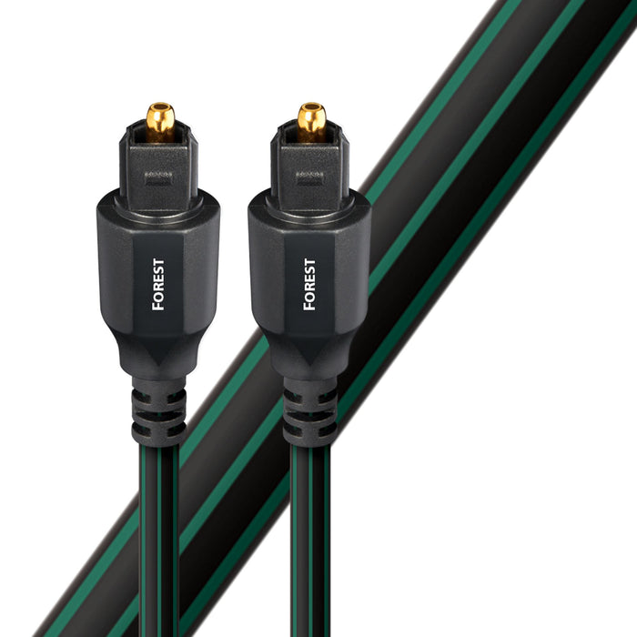 AUDIOQUEST Forest .75M Optical cable. Low-Dispersion Fiber. Jacket - green - bla