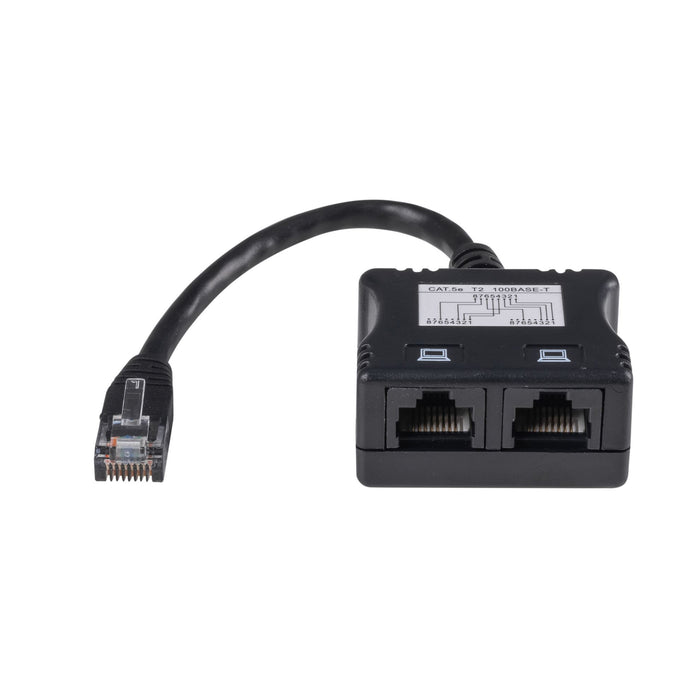 DYNAMIX RJ45 Dual Adapter (2x UTP devices) with Short Cable