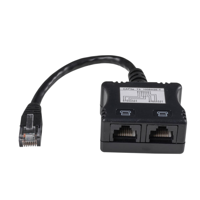 DYNAMIX RJ45 Dual Adapter (2x Analogue Ph.) with short cable