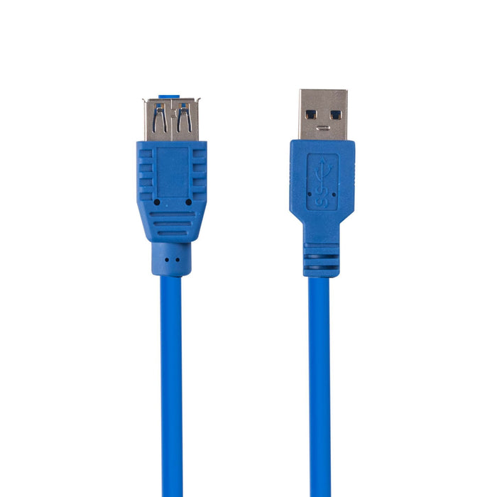 DYNAMIX 1m USB 3.0 USB-A Male to Female Extension Cable. Colour Blue