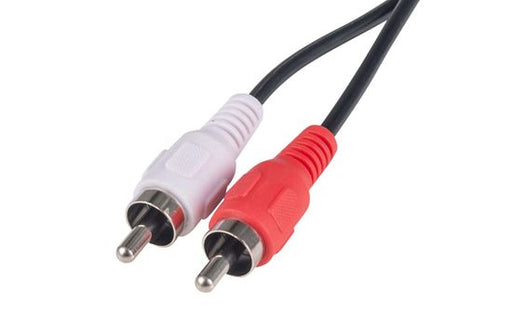 DYNAMIX 5m RCA Audio Cable 2 RCA to 2 RCA Plugs, Coloured Red & White