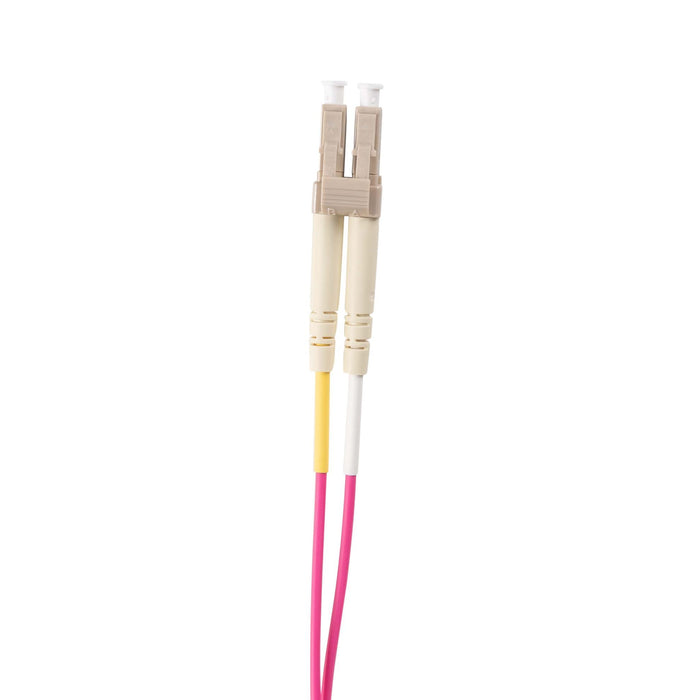 30M 50u LC/LC OM4 Fibre Lead (Duplex, Multimode) Raspberry Pink LSZH Jacket