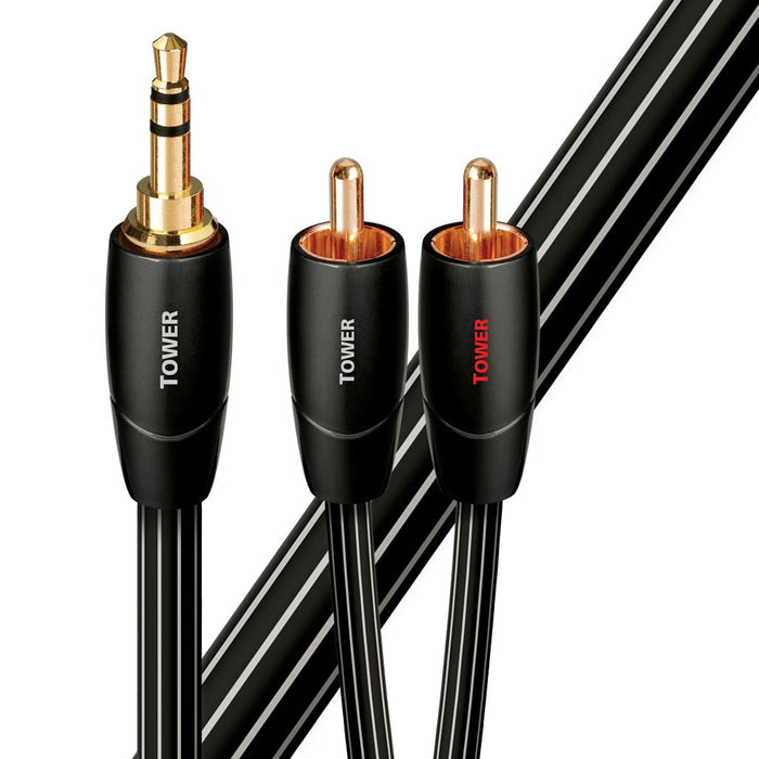 AUDIOQUEST Tower 0.6M 3.5mm M to 3.5mm M. Solid Long Grain Copper. Gold Plated/c