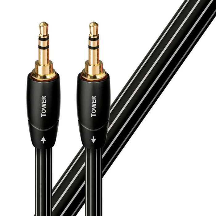 AUDIOQUEST Tower 5M 3.5mm M to 3.5mm M. Solid Long Grain Copper. Gold Plated/col