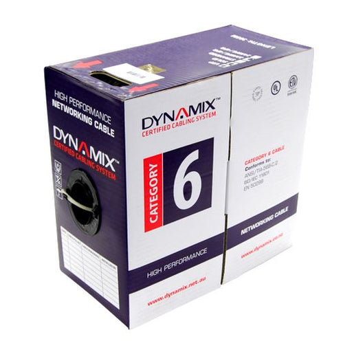 DYNAMIX 305m Cat6 Blue UTP STRANDED Cable Roll, 250MHz, 24AWGx4P, PVC Jacket