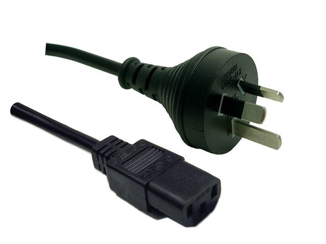 5M 3-Pin Plug to IEC C13 Female Plug 10A, SAA Approved Power Cord. 1.0mm Copper