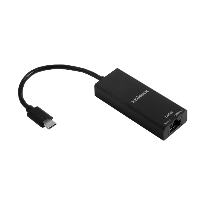 EDIMAX USB-C to 2.5 Gigabit Ethernet Adapter. Supports up to 2.5GbE Data Transfe