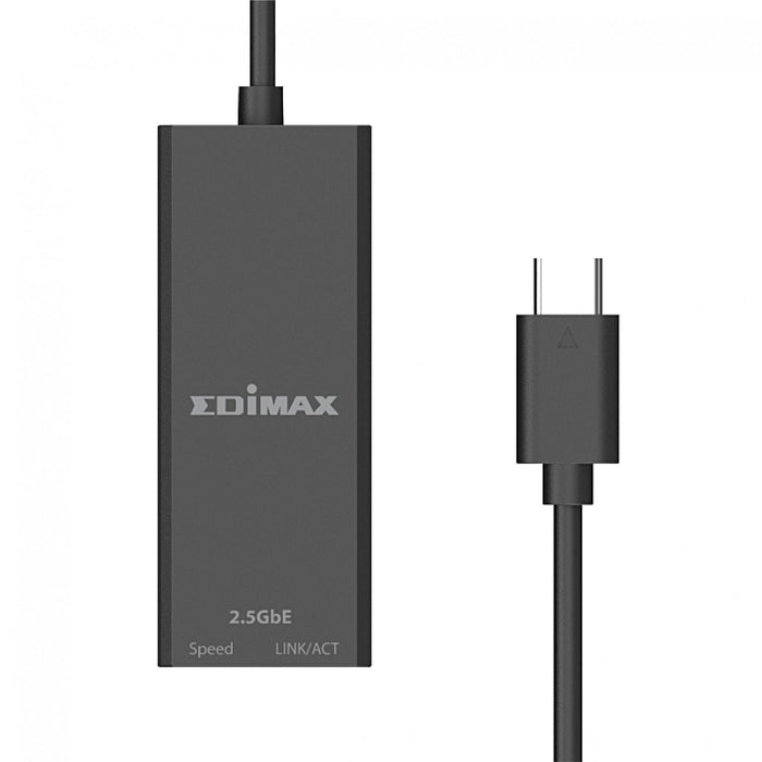 EDIMAX USB-C to 2.5 Gigabit Ethernet Adapter. Supports up to 2.5GbE Data Transfe