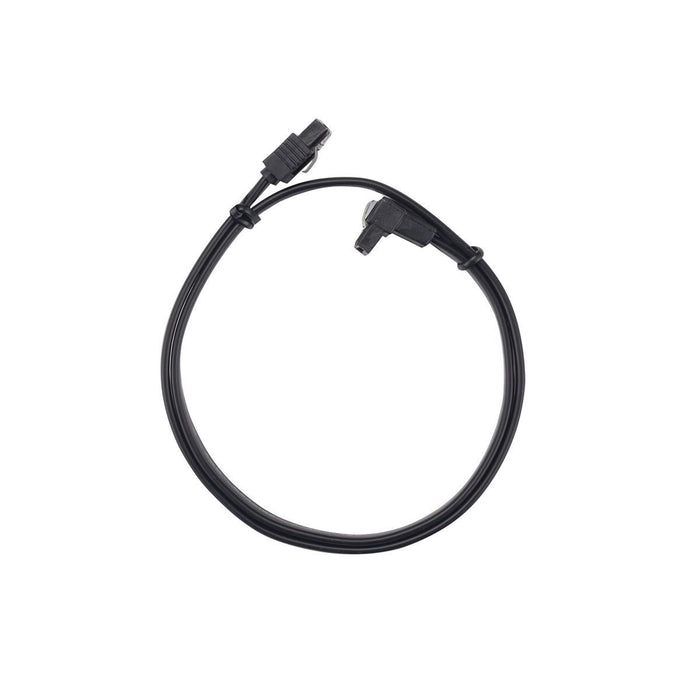 DYNAMIX 1m Right Angled SATA 6Gbs Data Cable with Latch. Black Colour