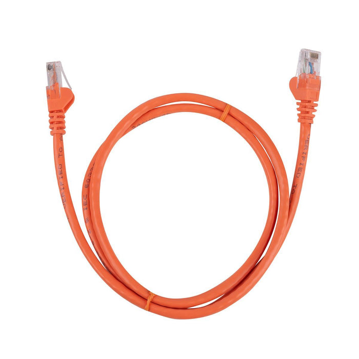 DYNAMIX 10m Cat6 Orange UTP Patch Lead (T568A Specification) 250MHz 24AWG Slimli