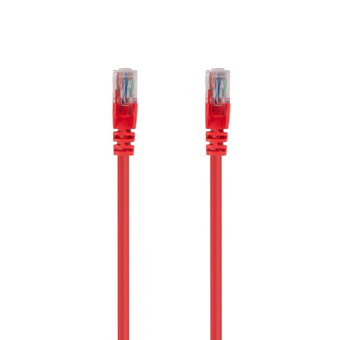 DYNAMIX 7.5m Cat6 Red UTP Patch Lead (T568A Specification) 250MHz 24AWG Slimline