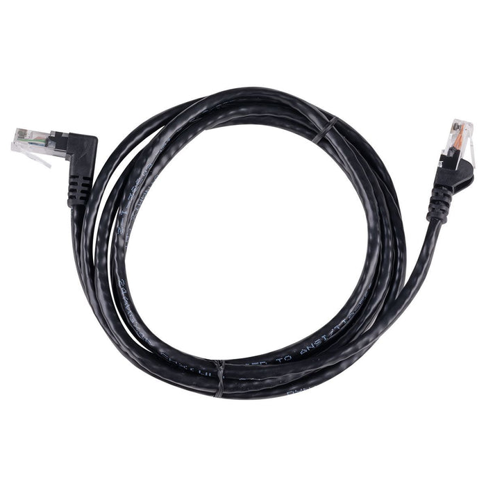 DYNAMIX 1m Cat6 Black UTP Right Angled Patch Lead 250MHz (T568A Specification) 2