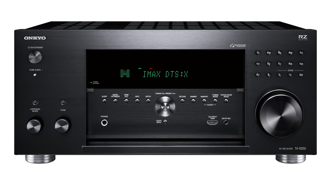 ONKYO 9.2 CH Home theatre receiver. 3 zones; 2 zone HDMI. Main HDMI 8K.