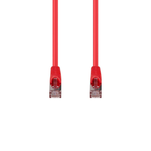 DYNAMIX 0.5m Cat6A S/FTP Red Slimline Shielded 10G Patch Lead. 26AWG (Cat6 Augme