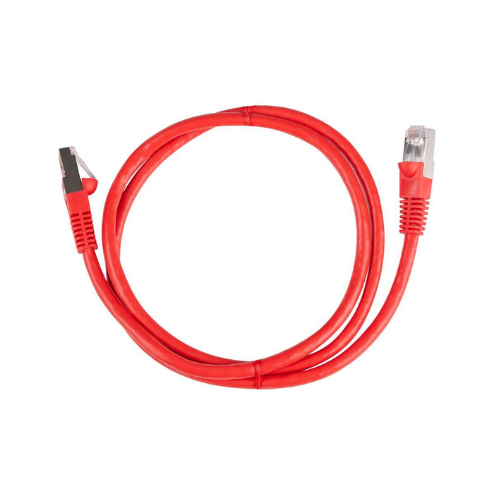 DYNAMIX 1m Cat6A S/FTP Red Slimline Shielded 10G Patch Lead. 26AWG (Cat6 Augment