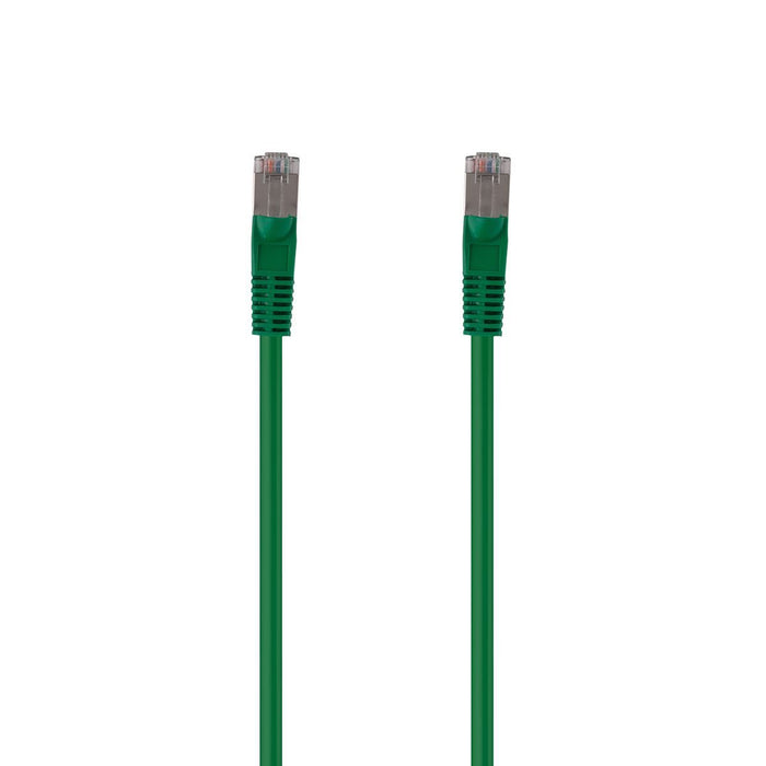 DYNAMIX 0.3m Cat6A S/FTP Green Slimline Shielded 10G Patch Lead. 26AWG