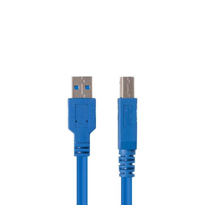 DYNAMIX 2m USB 3.0 USB-A Male to USB-B Male Cable. Colour Blue