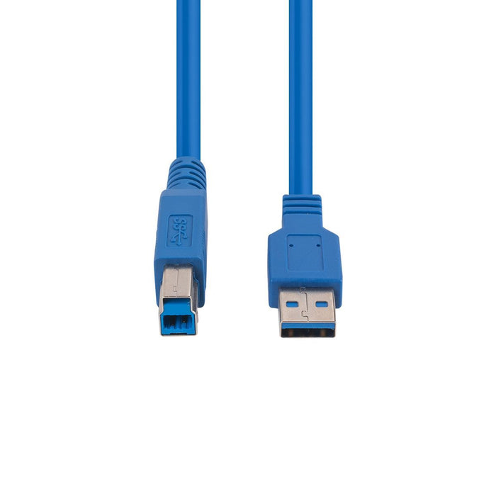 DYNAMIX 5m USB 3.0 USB-A Male to USB-B Male Cable. Colour Blue