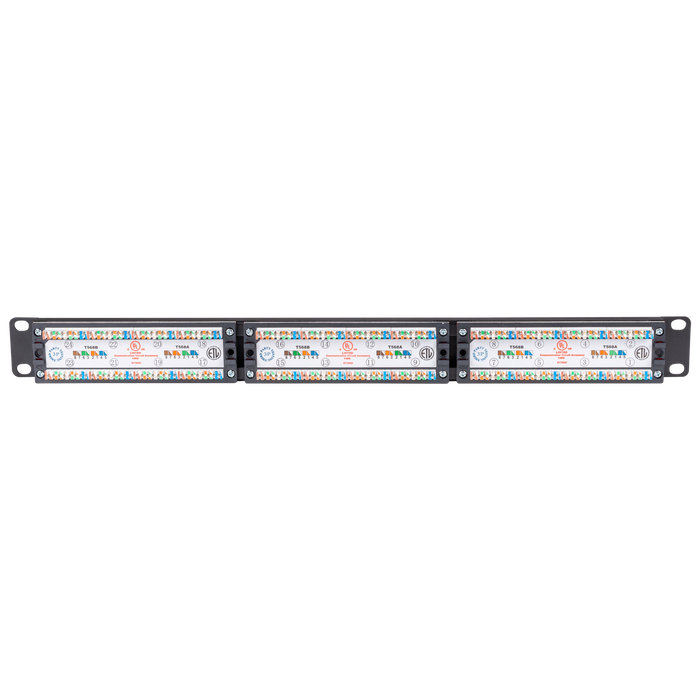 DYNAMIX 24 Port 19'' Cat6 UTP Patch Panel with plastic labelling kit. T568A & T5