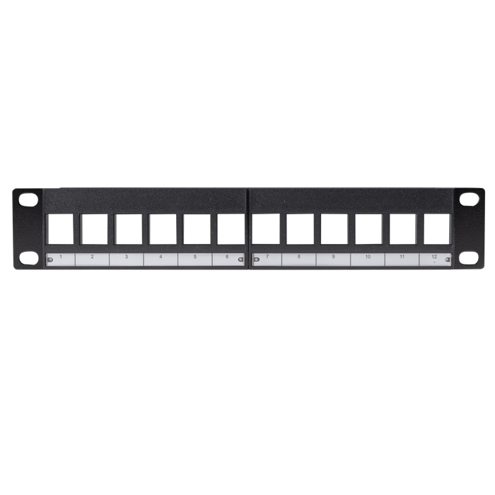 DYNAMIX 10'' 12 Port Unloaded Keystone Panel